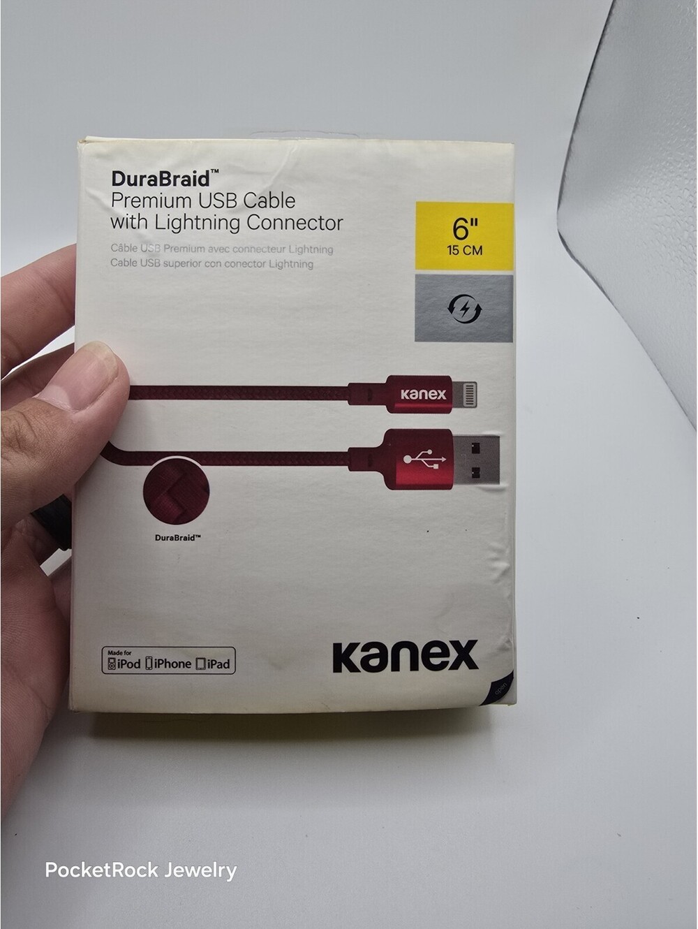 Kanex Premium DuraBraid Lightn Cable Red 6ft